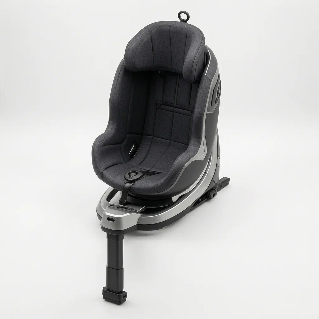 Child Car Seat with Backrest Adjusting Mechanism - product render