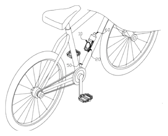 Bicycle Bottle Cage with Integrated Tire Levers and Wrench Tools - Patent Fig. 4