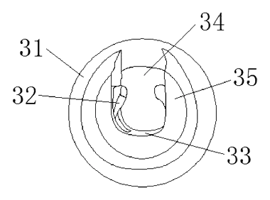 Snap-Together Luggage Connector - Patent drawing - socket assembly