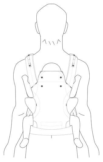 Baby Carrier with Load Dispersion and Adjustable Seat Width - Patent Fig. 10