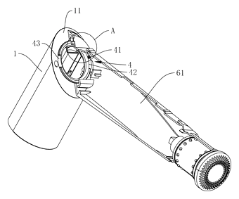 Portable Rotatable Hair Dryer with Battery and Folding Handle - Patent Fig. 5