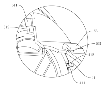 Portable Rotatable Hair Dryer with Battery and Folding Handle - Patent Fig. 6