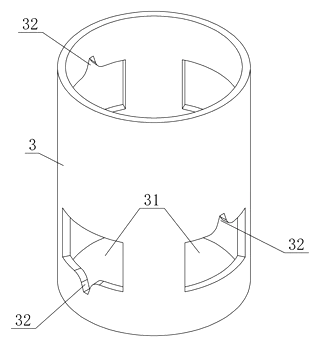 Self-Leveling, Nesting Table Base with a Torsion-Ring Leg Hub - Patent Fig. 8