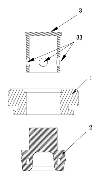 Sleeve-Joint Combined Container Lid with Inner Stopper and Fixing Ring - Patent Fig. 5