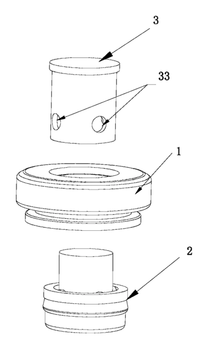 Sleeve-Joint Combined Container Lid with Inner Stopper and Fixing Ring - Patent Fig. 6