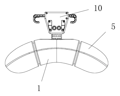 Car Headrest Pillow with Ratchet Side Wings and Push-Button Reach - Patent Fig. 2