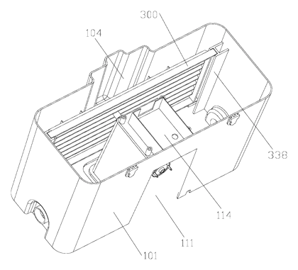 Electric Flat Mop Cleaning Bucket with Automatic Washing and Wringing - Patent Fig. 16