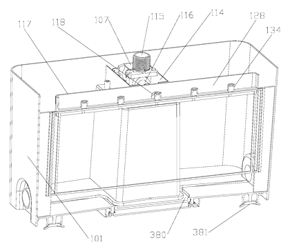 Electric Flat Mop Cleaning Bucket with Automatic Washing and Wringing - Patent Fig. 6