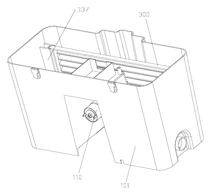 Electric Flat Mop Cleaning Bucket with Automatic Washing and Wringing - Patent Fig. 9