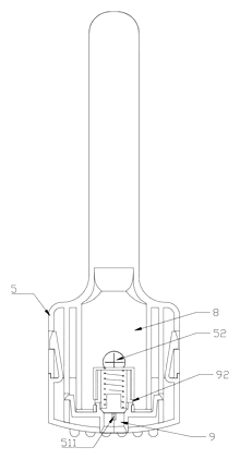 Soap-Dispensing Dish Brush That Refills in Its Stand - Patent Fig. 8