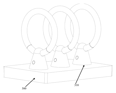 Ring-Shaped Outdoor Lantern That Lifts Off a Power-Bank Charging Base - Patent drawing - lamp group