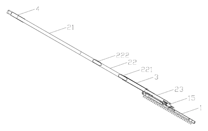 Single-Sided Hand-Free Flat Mop with Folding Plates and Squeezing Mechanism - Patent Fig. 10