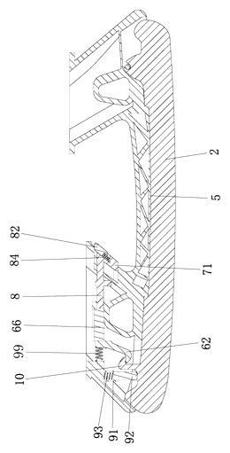 Quick-Change Ice Skate Blade Holder with Push-Button Release and Safety Lock - Patent Fig. 2