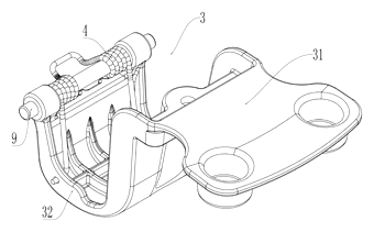 Electric Motorcycle Storage Box with Electromagnetic Lock and Torsion Spring Lid - Patent Fig. 4