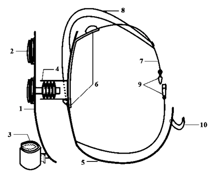 Wrist-Mounted Umbrella Stabilizer - Patent Fig. 1