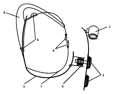 Wrist-Mounted Umbrella Stabilizer - Patent Fig. 3