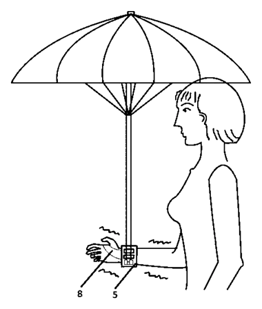 Wrist-Mounted Umbrella Stabilizer - Patent Fig. 6