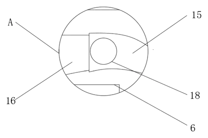 Garden Shovel for Garden Engineering with Foldable Blade and Scraper - Patent drawing - handle detail