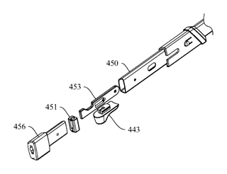 Baby Stroller with a Movably-Mounted Seat and Four-Bar Linkage Frame - Patent Fig. 23