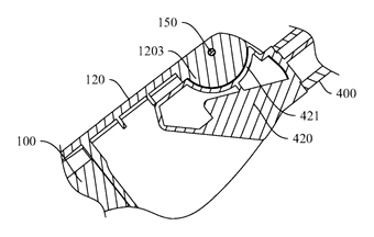 Compact-Fold Stroller with a Four-Bar Side Frame and Telescoping Handle - Patent Fig. 15