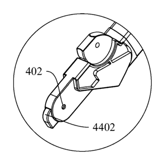 Compact-Fold Stroller with a Four-Bar Side Frame and Telescoping Handle - Patent Fig. 17