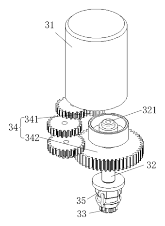 Cordless Electric Shoe Scrubber That Feeds Cleaner Through the Center of the Brush - Patent Fig. 11