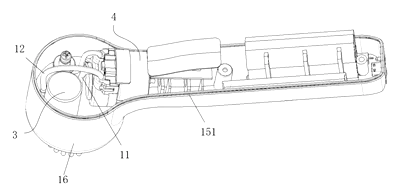 Cordless Electric Shoe Scrubber That Feeds Cleaner Through the Center of the Brush - Patent Fig. 3