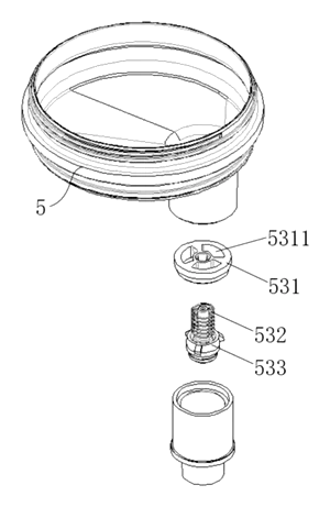 Cordless Electric Shoe Scrubber That Feeds Cleaner Through the Center of the Brush - Patent Fig. 8