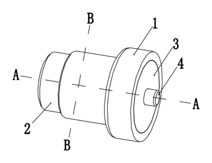 Switchable Rotation Device for Handheld Massagers - Patent drawing - rotating device overview