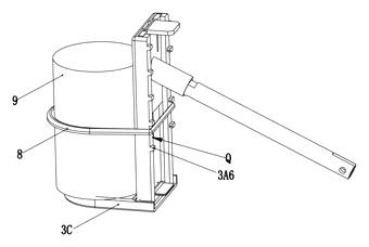 Motorized Shelf Display That Presents a Product to Shoppers - Patent drawing - can on the holder