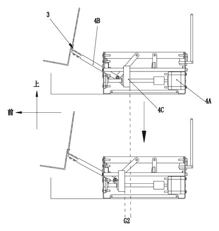 Motorized Shelf Display That Presents a Product to Shoppers - Patent drawing - second movement