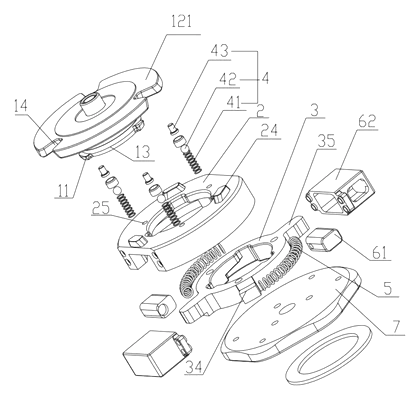 Manual Quick-Release Connector for Camera Equipment - Patent Fig. 1