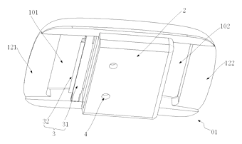 Belt Buckle with Tail Clip and Friction Lock for Holeless Belts - Patent drawing - friction teeth detail
