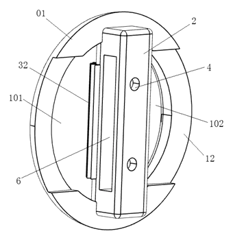 Belt Buckle with Tail Clip and Friction Lock for Holeless Belts - Patent Fig. 5