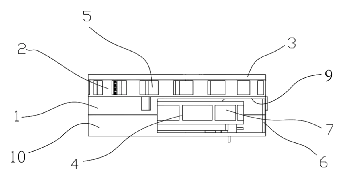 Vortex Airflow Insect Trap with Filter Isolation - patent drawing