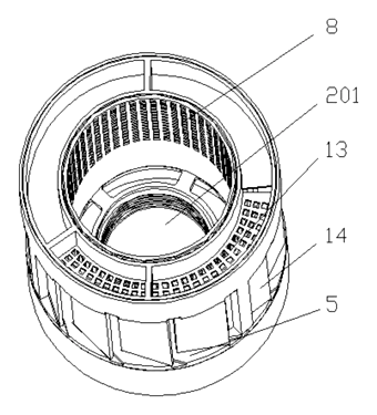 Vortex Airflow Insect Trap with Filter Isolation - Patent Fig. 7