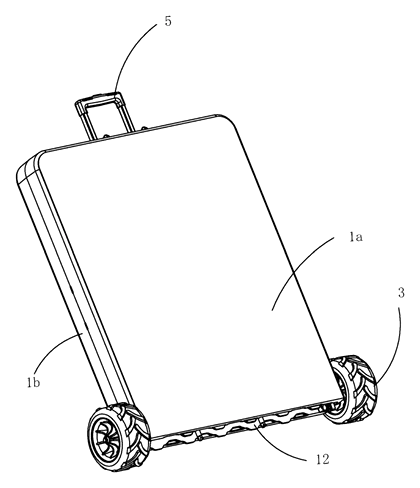 Telescopic Folding Table with Extension Panel and Built-In Trolley - Patent Fig. 9
