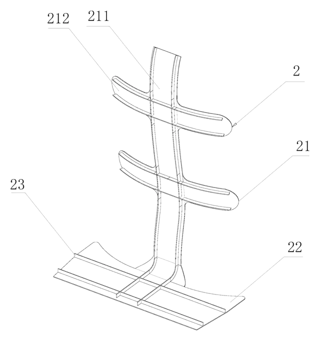Backpack with Removable Body-Shaped Inner Frame - patent drawing