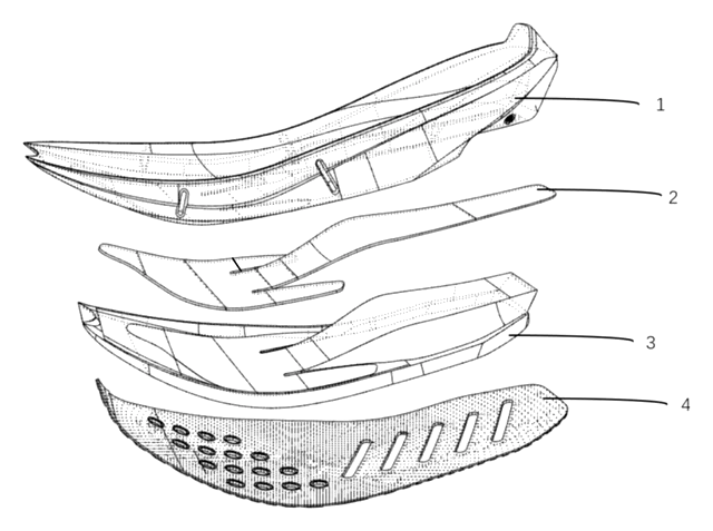 Heel-Less Carbon Plate Running Shoe Sole for Forefoot Strikers - patent drawing