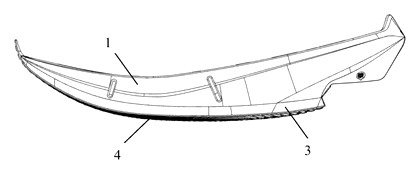 Heel-Less Carbon Plate Running Shoe Sole for Forefoot Strikers - Patent drawing - side view of the sole