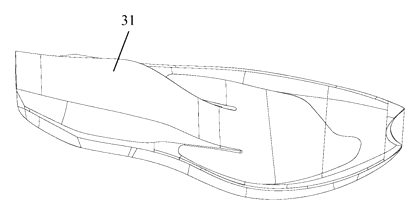 Heel-Less Carbon Plate Running Shoe Sole for Forefoot Strikers - Patent Fig. 7