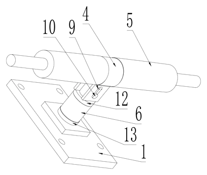 Swivel-Pin Skateboard Truck with Rubber Sleeve - Patent Fig. 2