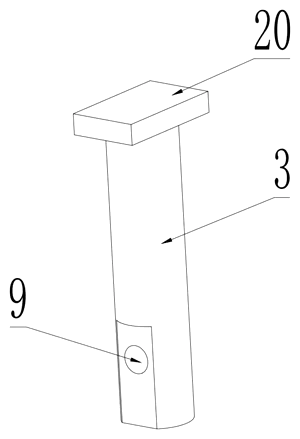 Swivel-Pin Skateboard Truck with Rubber Sleeve - Patent Fig. 6