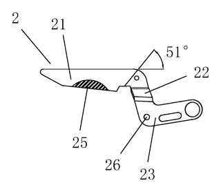 Replaceable Electric Fabric Cutting Knife Head with Alloy Inserts - Patent Fig. 22