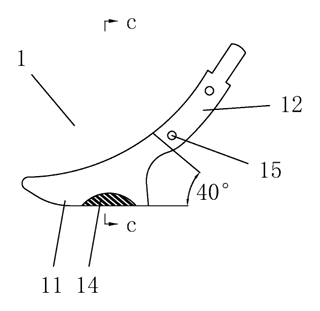 Replaceable Electric Fabric Cutting Knife Head with Alloy Inserts - Patent Fig. 7