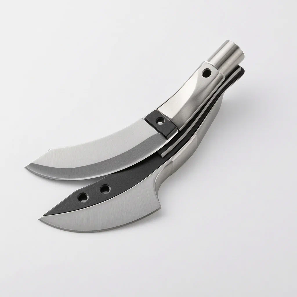 Replaceable Electric Fabric Cutting Knife Head with Alloy Inserts - product render