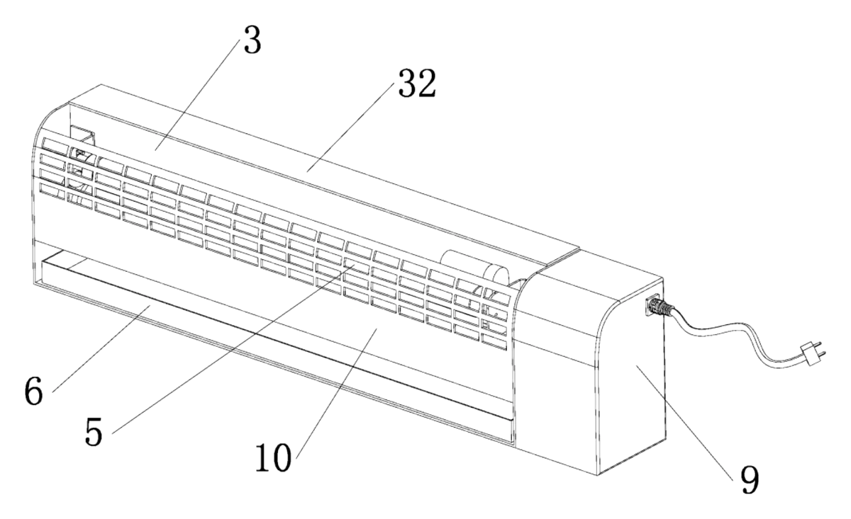 Self-Renewing Glue-Roller Mosquito Trap - patent drawing