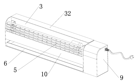 Self-Renewing Glue-Roller Mosquito Trap - Patent drawing - assembled trap