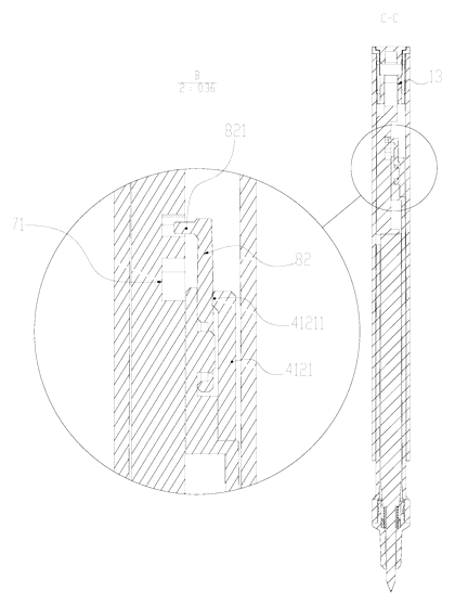 Slide-Action Retractable Pen with a Friction-Loaded Cam That Ignores Gravity - Patent Fig. 4