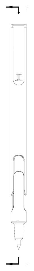 Slide-Action Retractable Pen with a Friction-Loaded Cam That Ignores Gravity - Patent Fig. 9